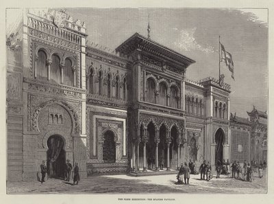 A párizsi kiállítás, a spanyol pavilon (metszet) alkotó: English School