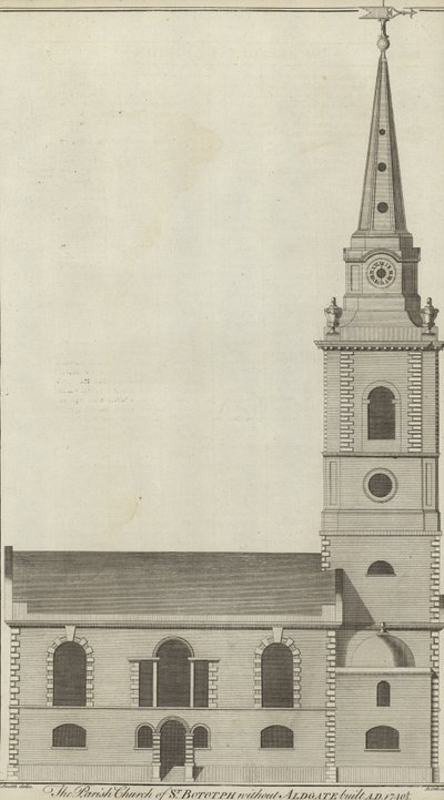 A St Botolph plébániatemplom Aldgate nélkül, London alkotó: English School