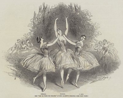 A "Pas de Trois des Graces" a Her Majesty