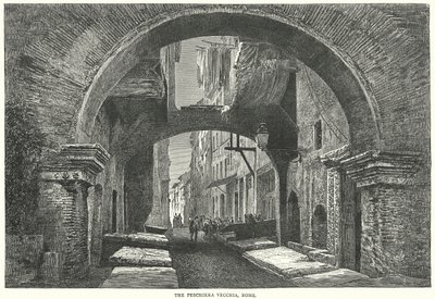 A Peschiera Vecchia, Róma (metszet) alkotó: English School