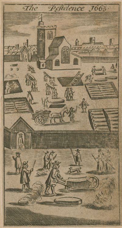 A Pestelence 1665 alkotó: English School