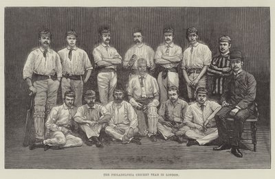 A Philadelphia Cricket Team Londonban (metszet) alkotó: English School