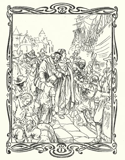 Zarándokatyák (színes litó) alkotó: English School