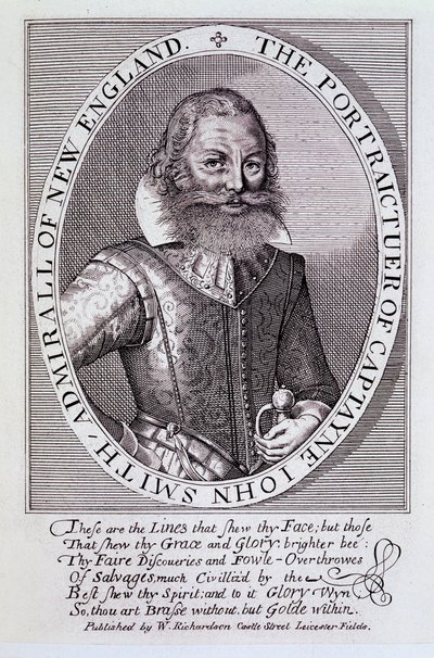 John Smith kapitány, New England admirálisának portréja alkotó: English School