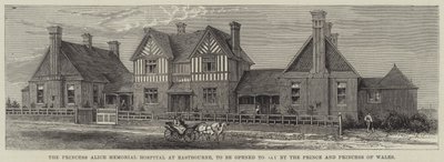A Princess Alice Memorial Hospital Eastbourne-ben, amelyet ma nyit meg a walesi herceg és hercegnő (metszet) alkotó: English School
