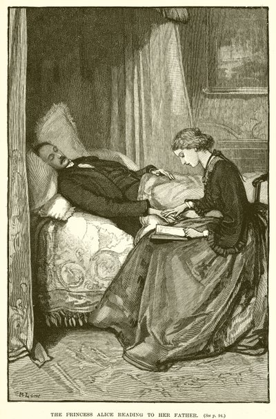 Alice hercegnő felolvas az apjának alkotó: English School