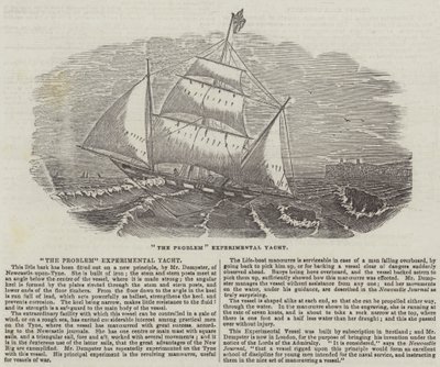 "Das Problem" Experimental-Yacht (Gravur) von English School