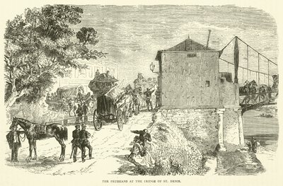A poroszok a St Denis hídnál, 1871. január alkotó: English School