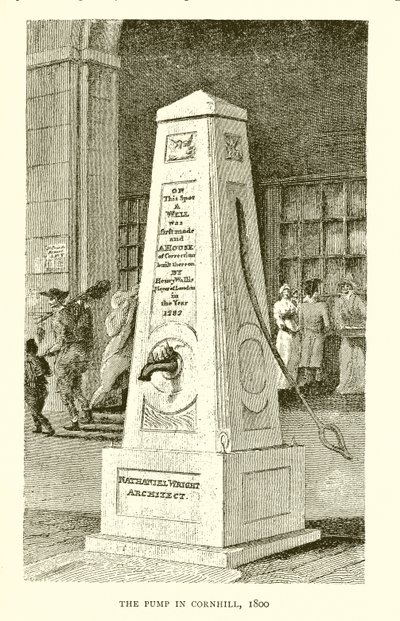 A szivattyú Cornhillben, 1800 alkotó: English School