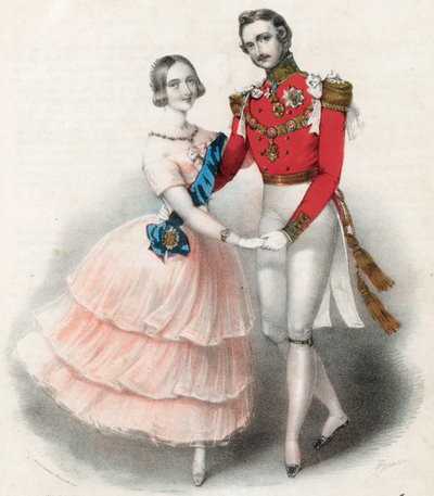 A királyné és Alberts Polka herceg alkotó: English School