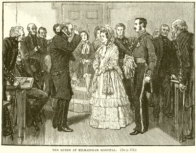 A királynő a Kilmainham Kórházban alkotó: English School