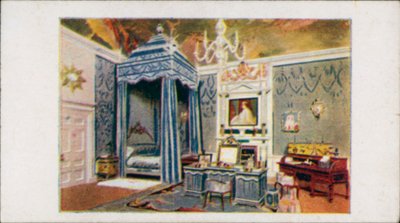 A királynő babaháza: (színes litográfia): A királynő hálószobája II. alkotó: English School