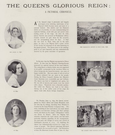 A királynő dicsőséges uralkodása (litho) alkotó: English School