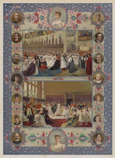 A királynő jubileuma (chromolitho) alkotó: English School
