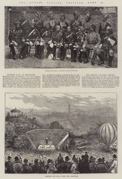 A királynő jubileumi fesztiválja, június 21. (metszet) alkotó: English School