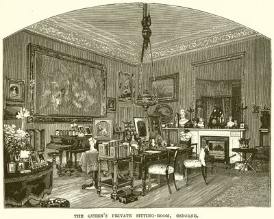 The Queens Private Sitting Room, Osborne alkotó: English School