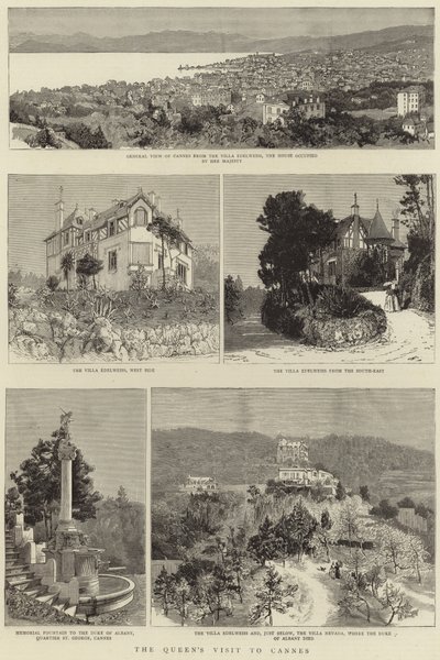 A királynék Cannes-i látogatása alkotó: English School