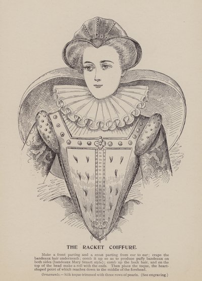 A Racket Coiffure (metszet) alkotó: English School
