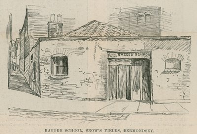 A Rongyos Iskolaszövetség jubileuma; Ragged School, Snows Fields, Bermondsey, London alkotó: English School