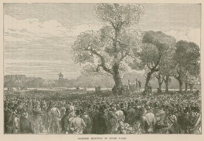 A reformdemonstráció a Hyde Parkban, 1867. május 6 alkotó: English School