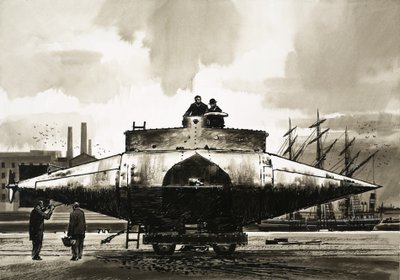 A „Resurgam” tengeralattjáró, amelyet George Garrett tiszteletes készített 1879-ben alkotó: English School