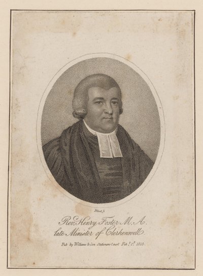 Henry Foster tiszteletes, néhai Clerkenwell miniszter alkotó: English School