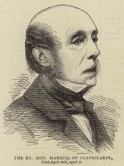 The Right Honorable Marquis of Clanricarde (metszet) alkotó: English School