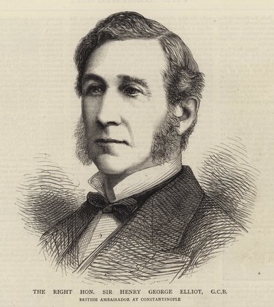 The Right Honorable Sir Henry George Elliot, GCB (metszet) alkotó: English School