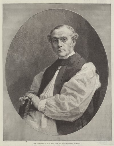 Dr. W. D. Maclagan tiszteletes, York új érseke (metszet) alkotó: English School