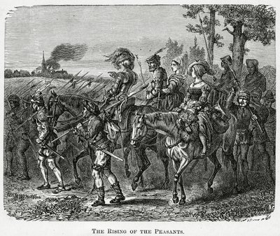 A parasztok felemelkedése Angliában 1381-ben, 1882-ben alkotó: English School