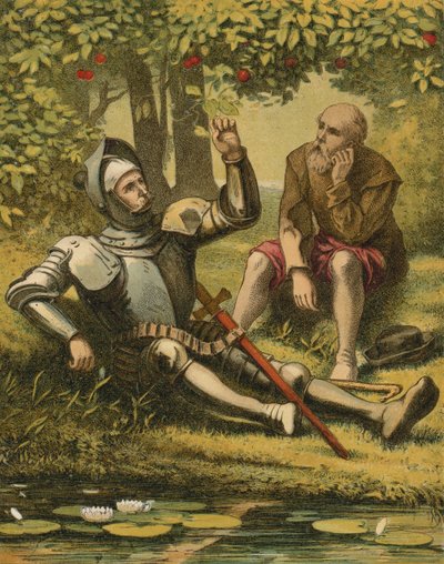 Der Fluss des Wassers des Lebens von English School