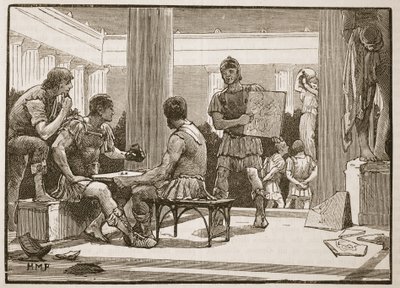 A rómaiak Korinthusban alkotó: English School