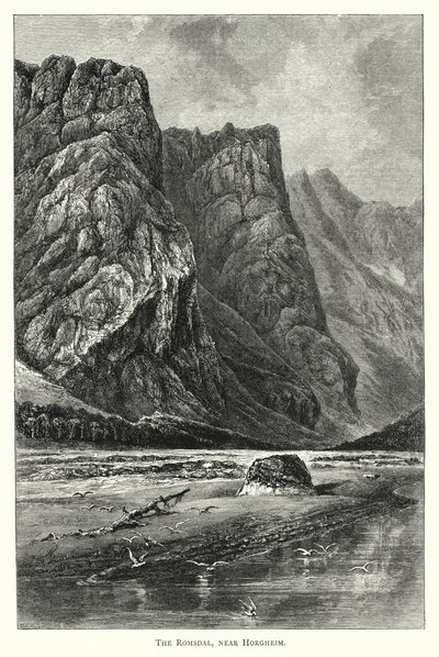 A Romsdal, Horgheim közelében (metszet) alkotó: English School