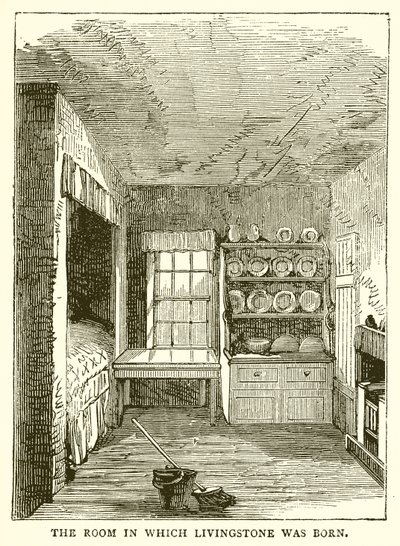A szoba, amelyben Livingstone született alkotó: English School
