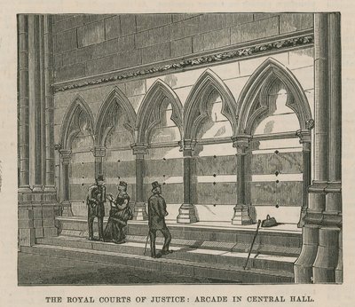 A Királyi Bíróság: Árkád a Central Hallban alkotó: English School