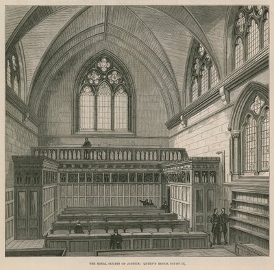 A Royal Courts of Justice: Queens Bench, Court IX alkotó: English School