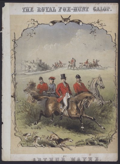 The Royal Fox Hunt Galop, Arthur Mayne (színes litográfia) alkotó: English School