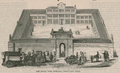 The Royal Free Hospital, Grays Inn Road, London alkotó: English School