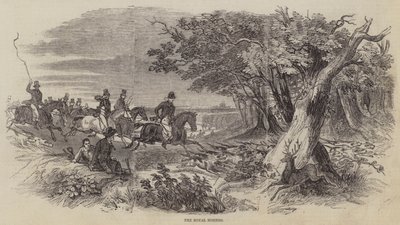 The Royal Hounds (metszet) alkotó: English School