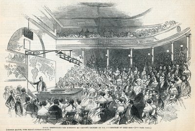 A királyi intézmény. Sir Roderick Murchisons előadása az aranyérc terjesztéséről alkotó: English School