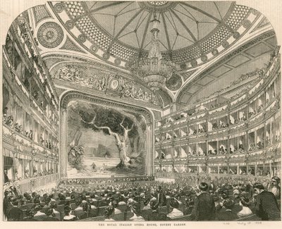 Az Olasz Királyi Operaház, Covent Garden, London alkotó: English School