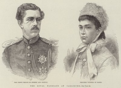 Királyi házasság Carlsruheban (metszet) alkotó: English School