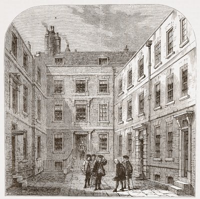 A Royal Society háza Crane Courtban alkotó: English School