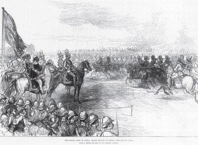 A királyi látogatás Indiában: A nagy revízió Delhiben, a galopp múltban alkotó: English School
