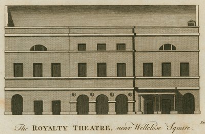 The Royalty Színház, Well Street, Wellclose Square, London alkotó: English School