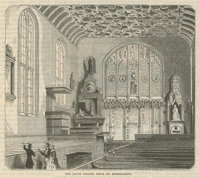 A Savoyai kápolna helyreállítása óta alkotó: English School