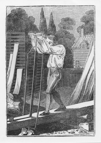 The Sawyer, Az ifjú kereskedő vagy az angol mesterségek könyvéből, 1839 alkotó: English School