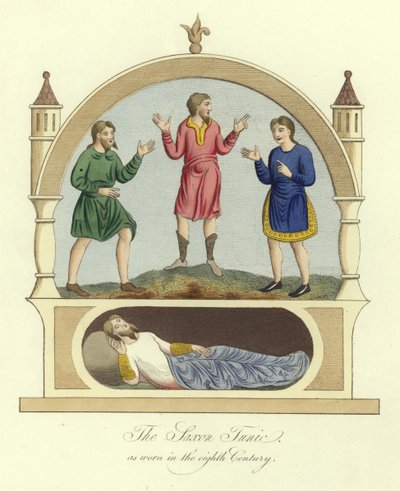 A 8. században viselt szász tunika alkotó: English School
