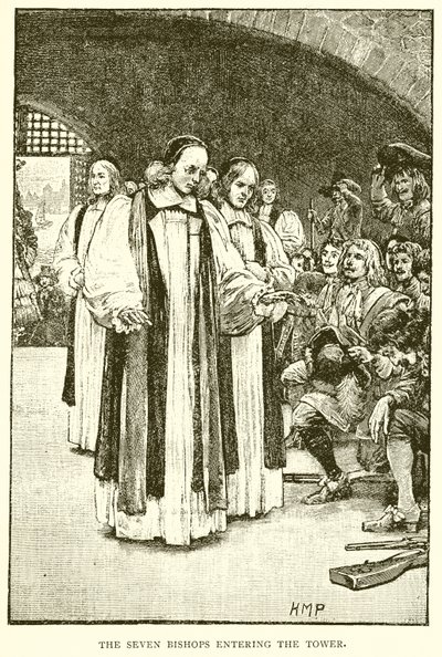 A hét püspök belép a toronyba alkotó: English School