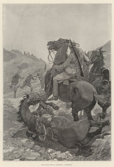 A dél-afrikai kérdés, egy csetepaté (litho) alkotó: English School